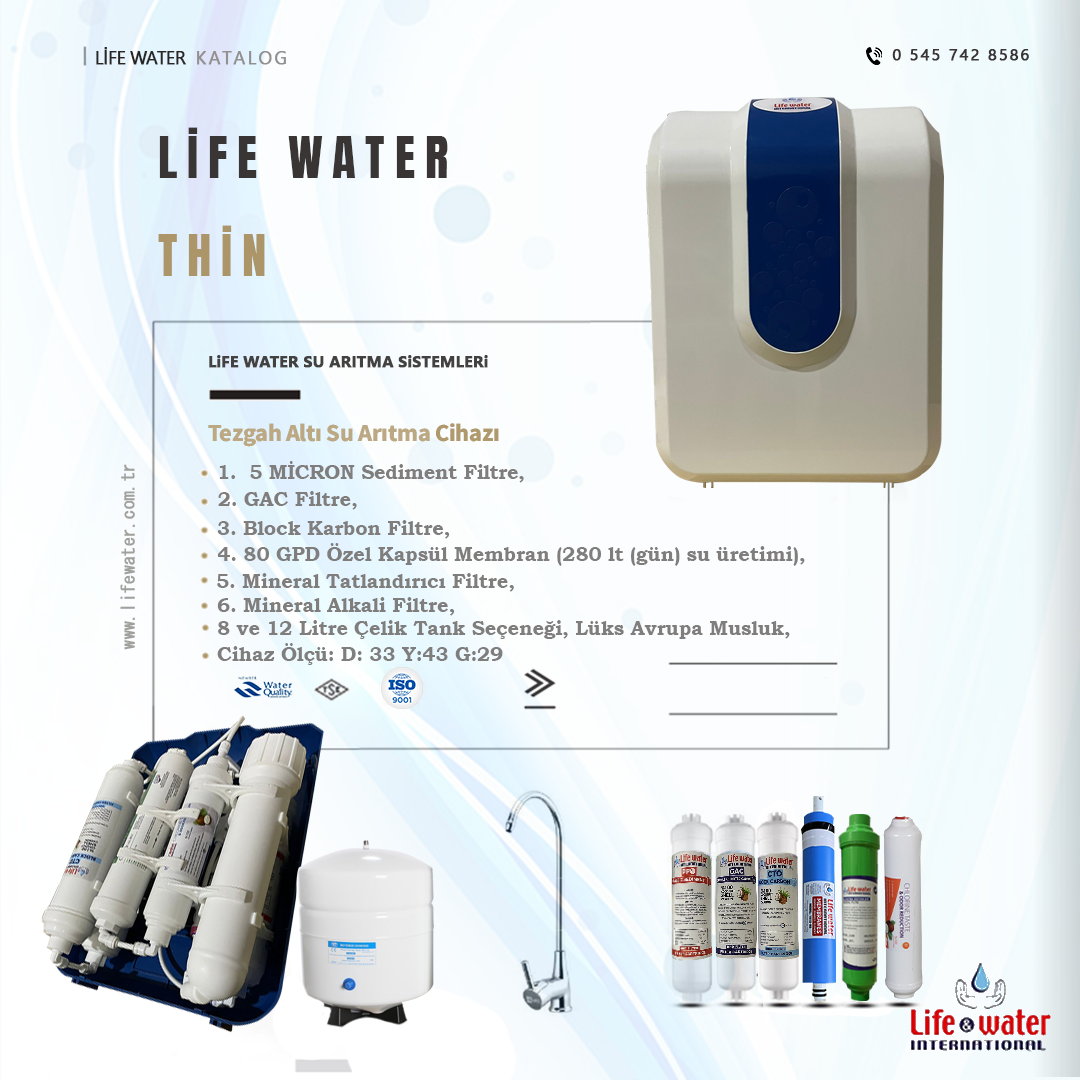 Life Water Thin Su Arıtma Cihazı - Görsel 4