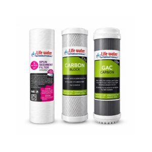 Açık Kasa Su Arıtma Cihazı Uyumlu 10" Kartuş Sediment Spun, Block Carbon, Gac Carbon Filtre Takımı